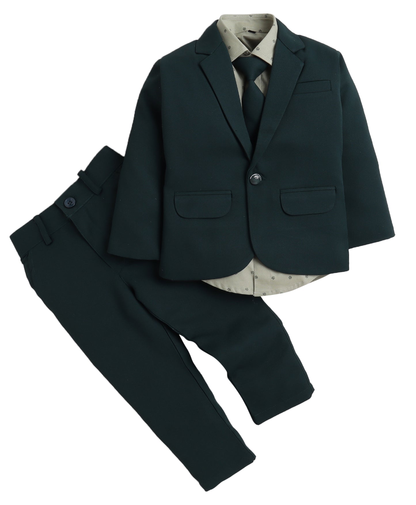 4077 Olive Green Coatsuit
