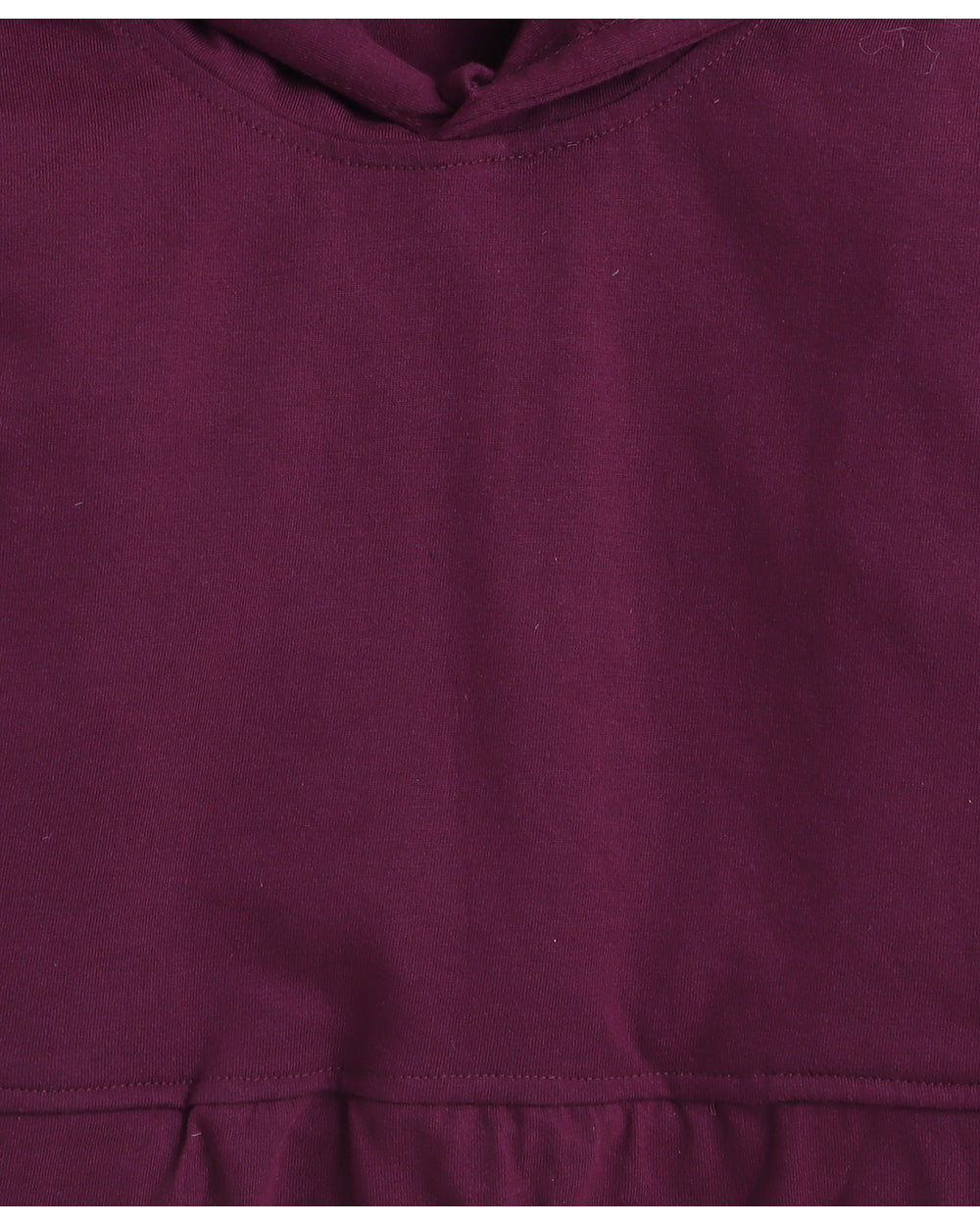 9015 burgundy crop hoodie for girls