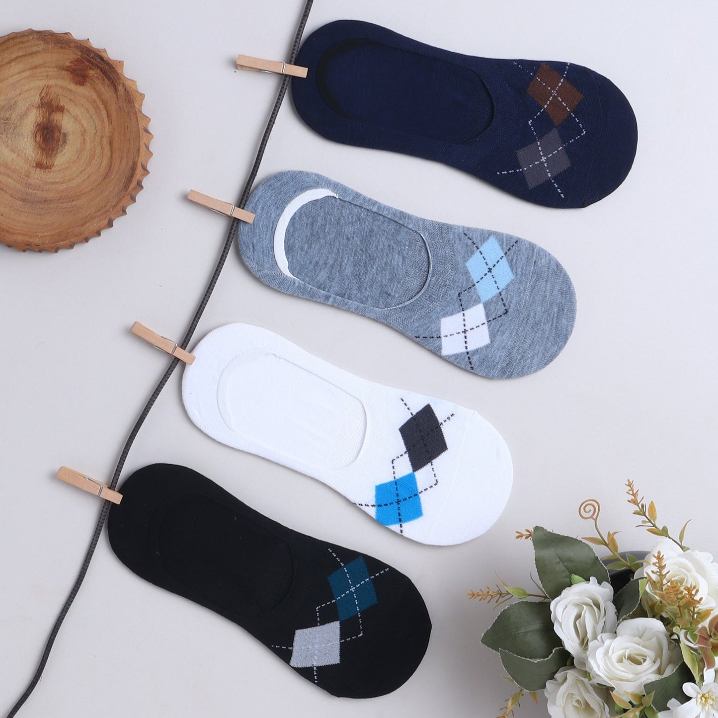 ChiqChaps Diamond Loafer Socks