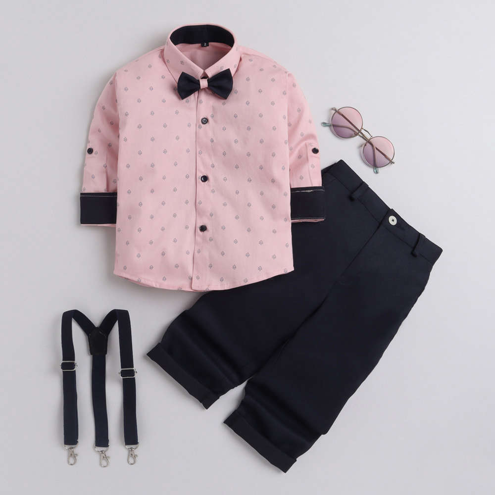 4016 pink cactus suspender set