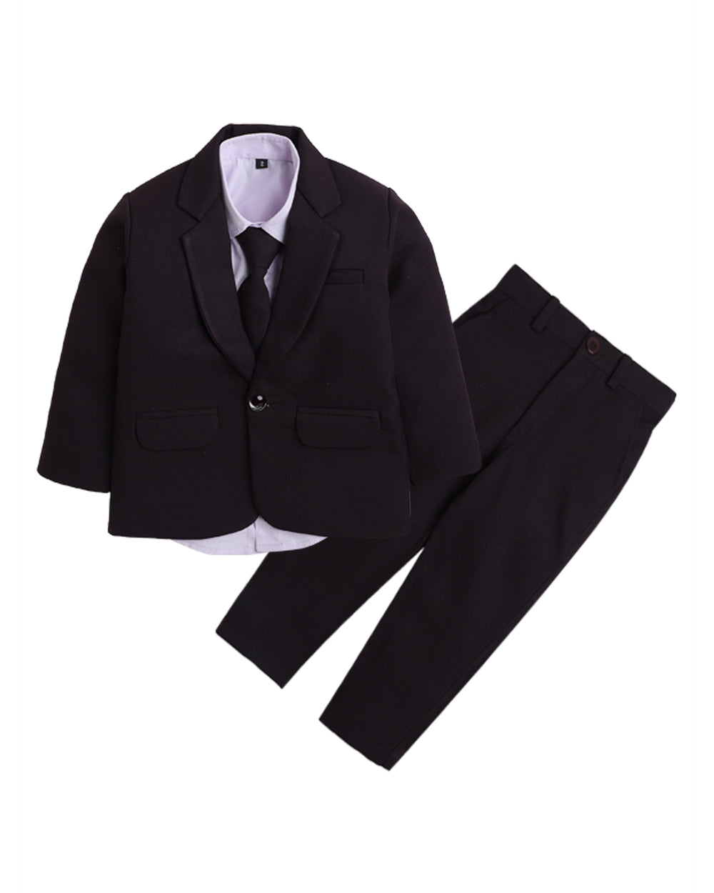 6004 Boys Wine Matty Blazer with SB Collar