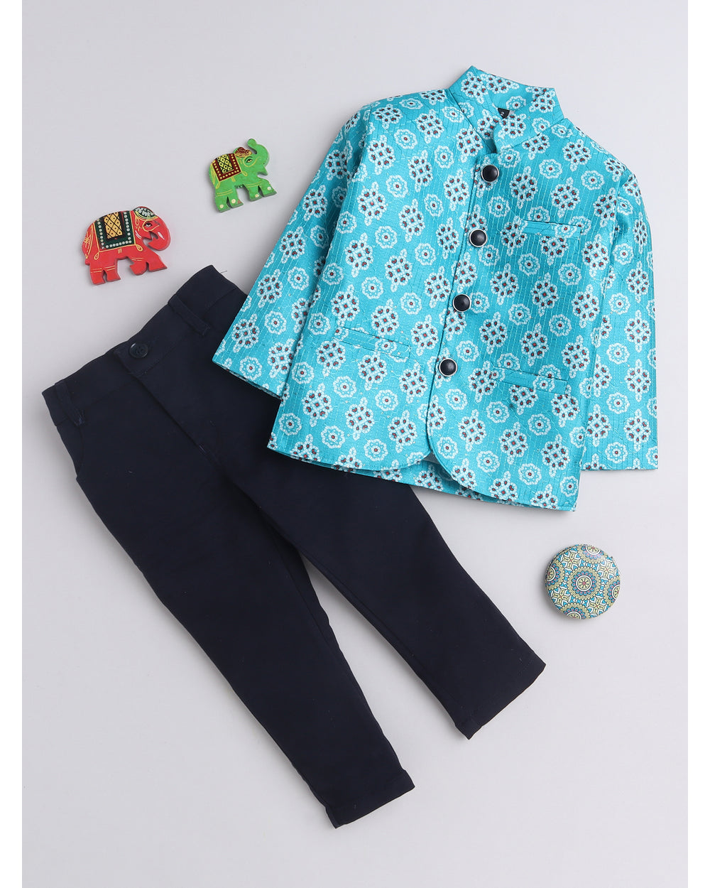 7017 Bandhani Jodhpuri suit for boys
