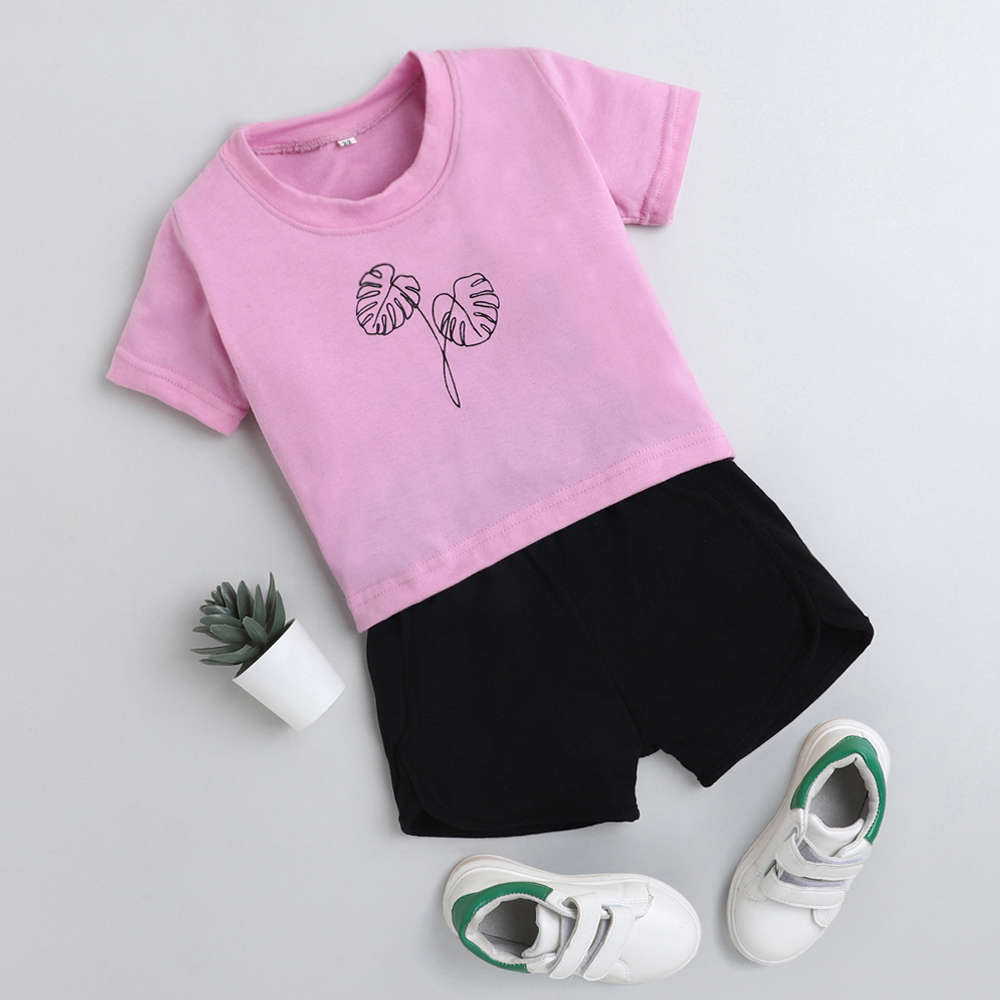 789L Lilac Leaf Short Set