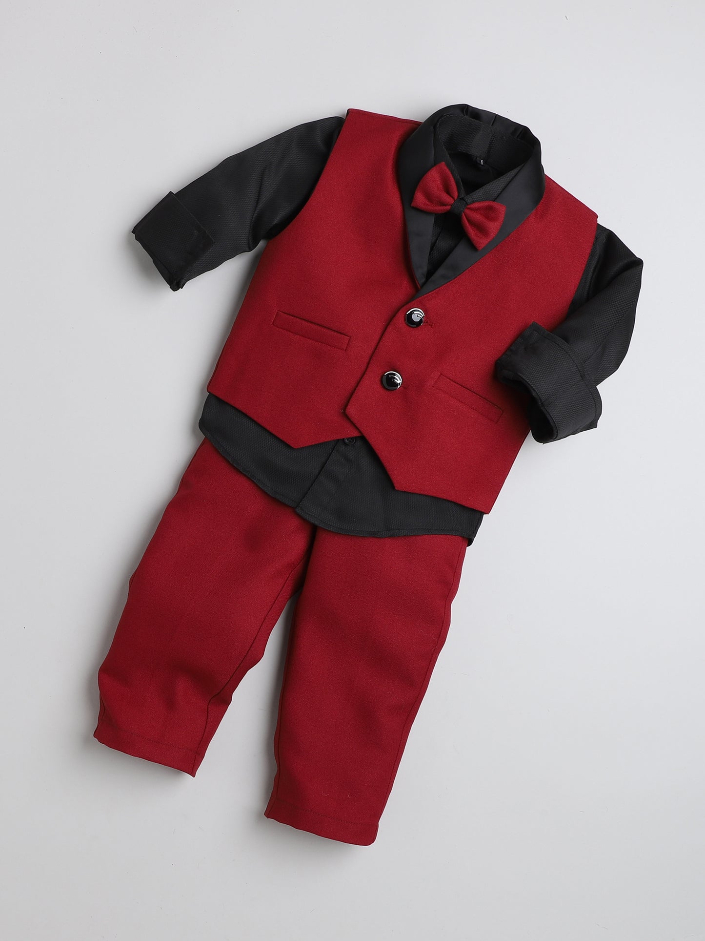 4064 Maroon Waist Coat