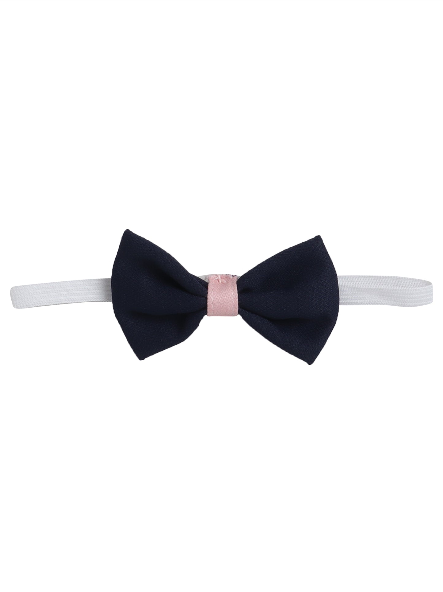 4046 Boys Pink & Navy Micro Print Shirt & Pant Set With Bow Tie & Suspender
