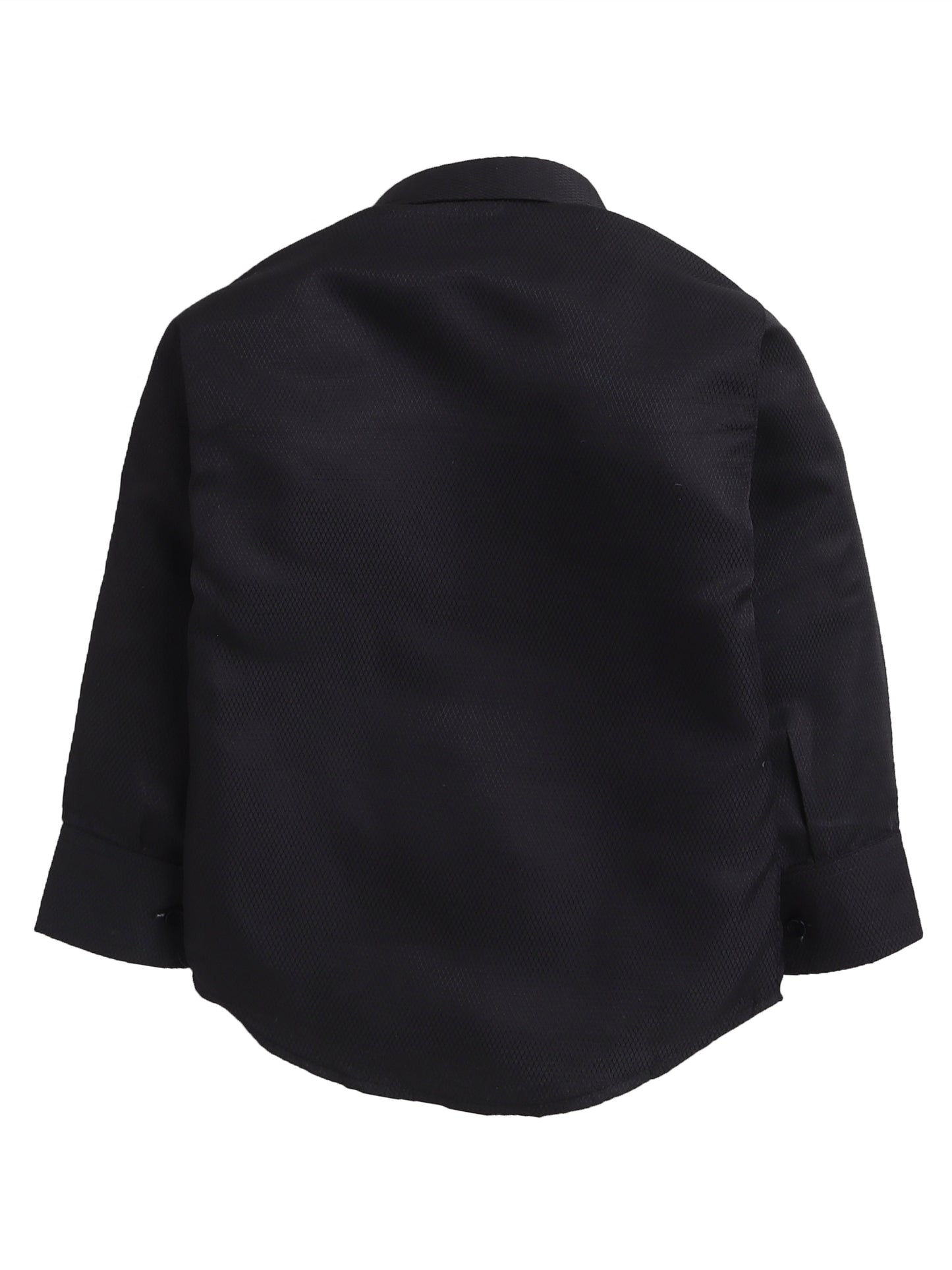 6035 Grey Waist Coat with Black Shirt