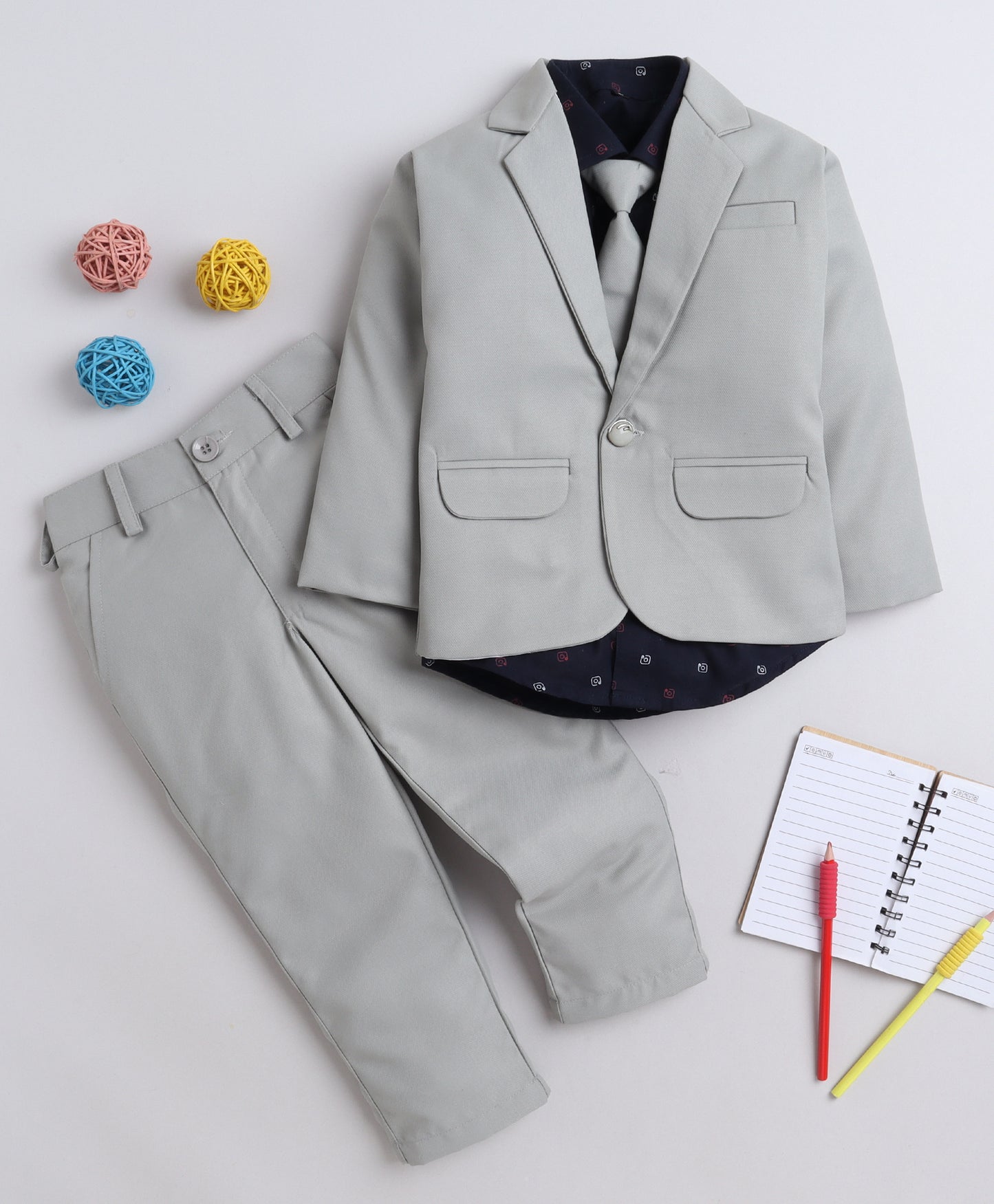 4078 Grey Coat Suit