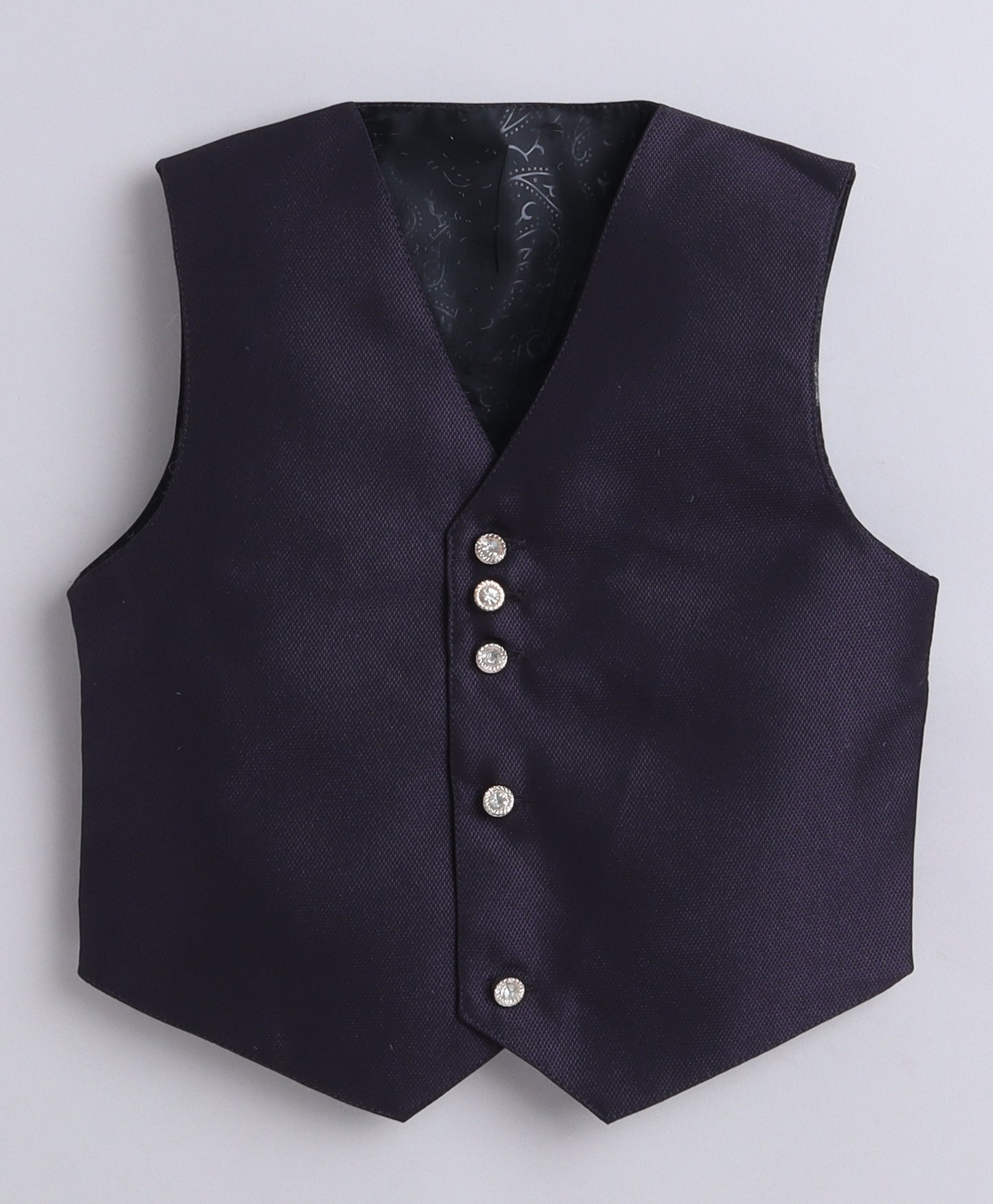 6034 Wine Blazer with 3 Button Waistcoat