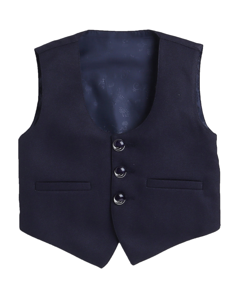 6027B Boys Blue Waistcoat