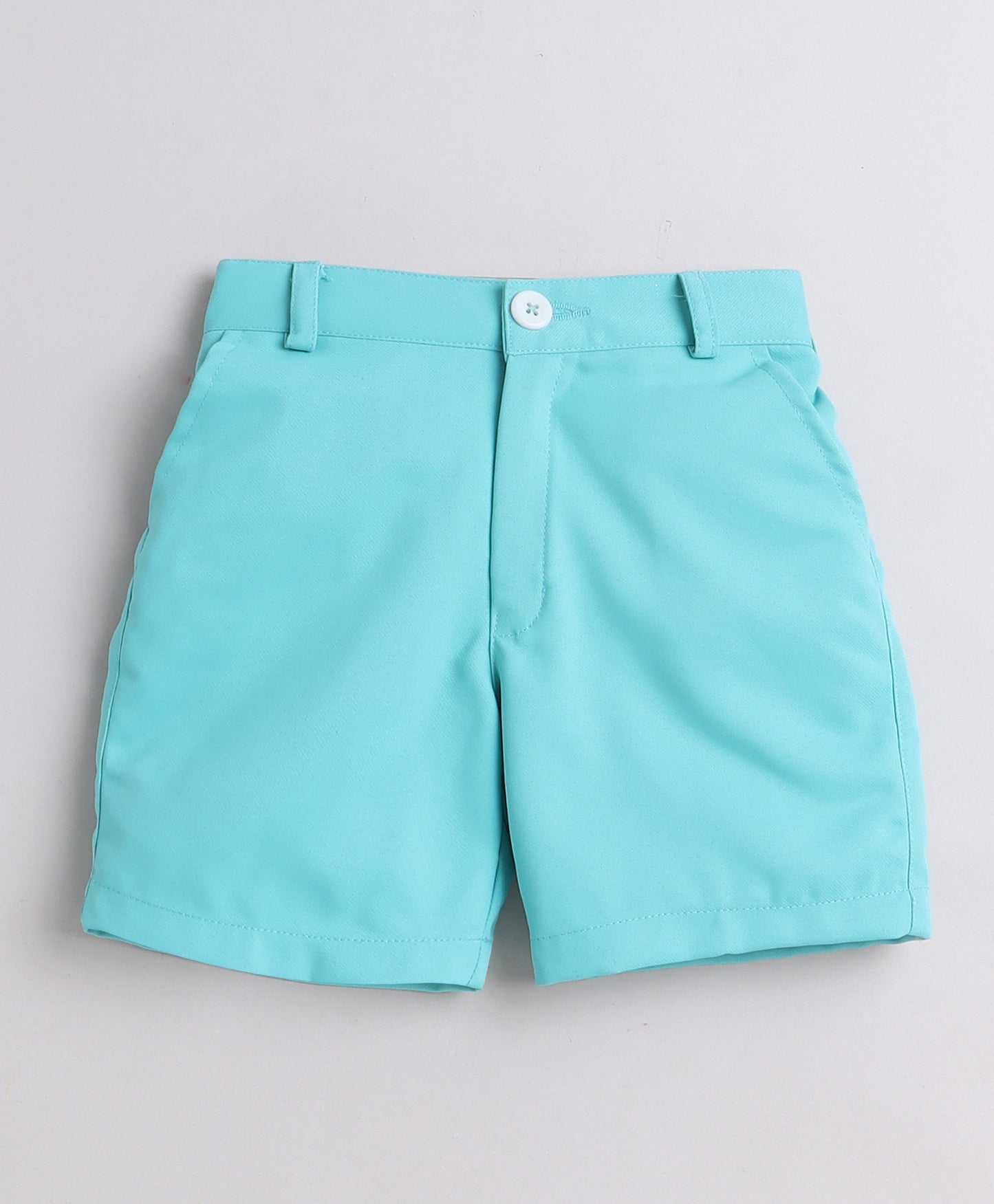 333B Kids Shirt Aqua Bow Tie And Shorts