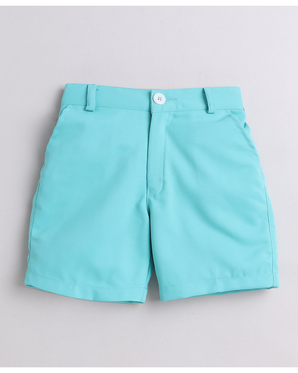 333B aqua shirt bow tie and shorts set for kids