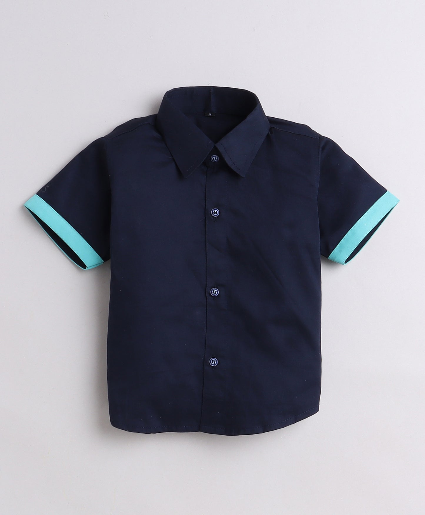 333B Kids Shirt Aqua Bow Tie And Shorts