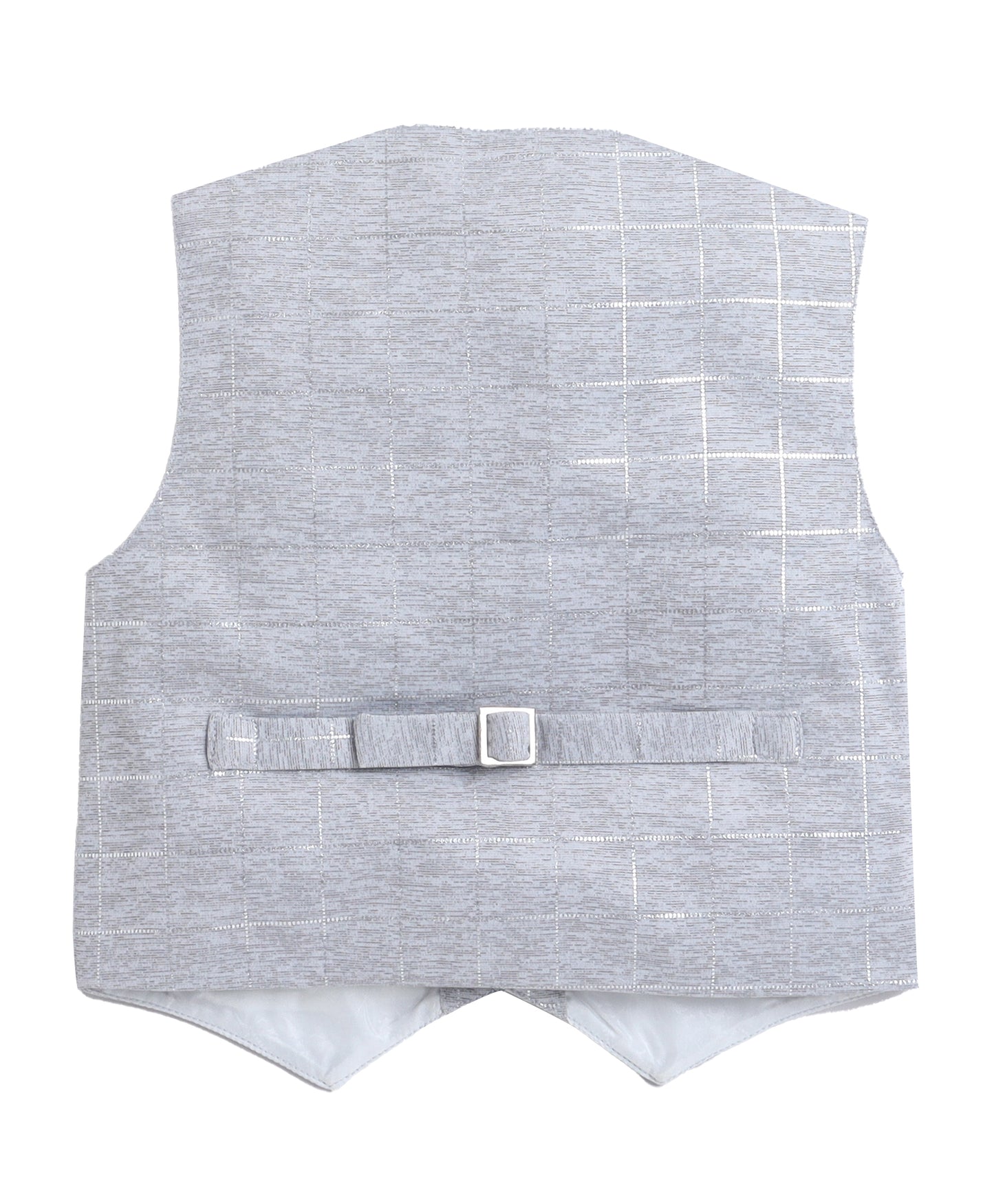6035 Grey Waist Coat with Black Shirt