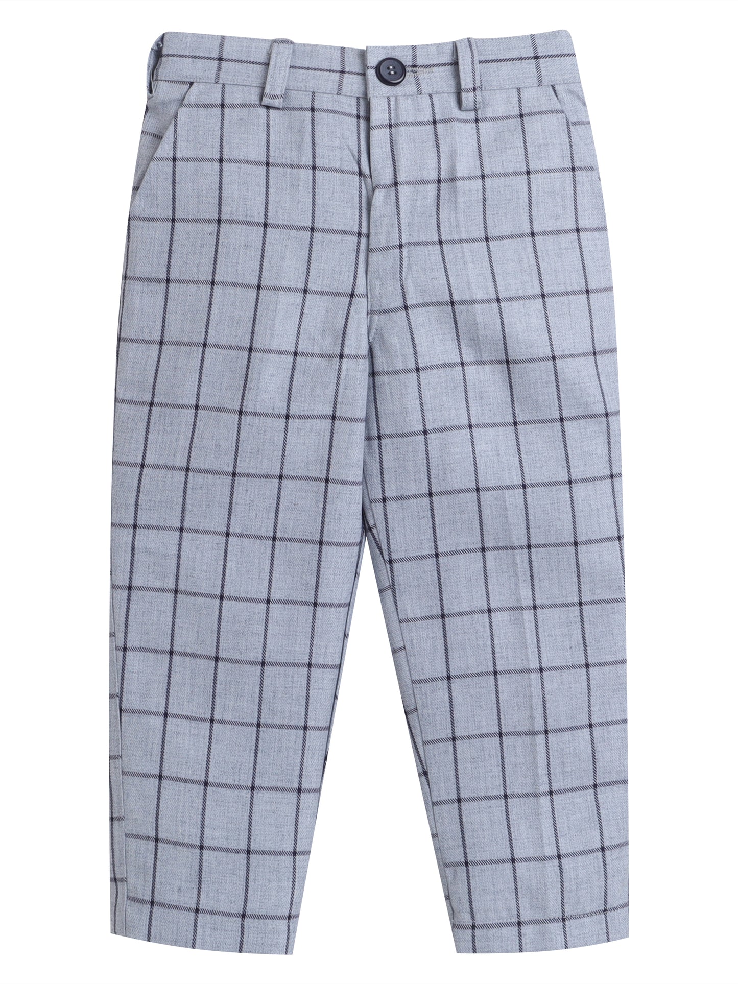 6009 Gray Checks Suspender
