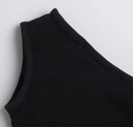 OSTA One Shoulder Black