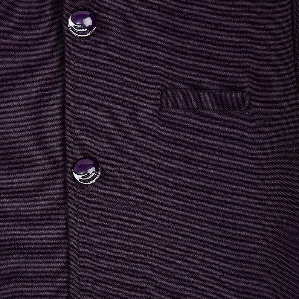 5007 Boys Burgundy Solid Blazer And Pantset