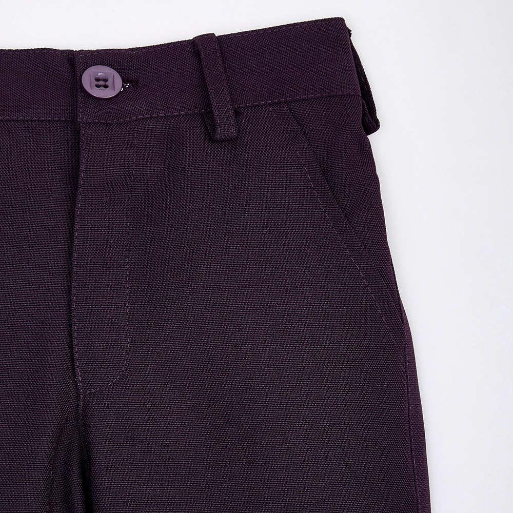 5007 Boys Burgundy Solid Blazer And Pantset