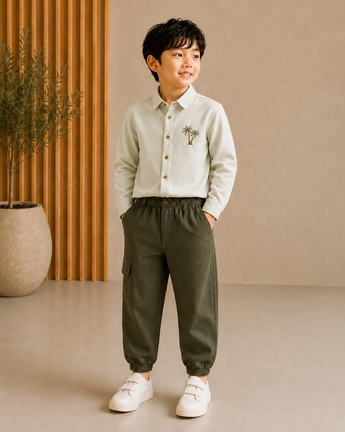 109 olive shirt pant