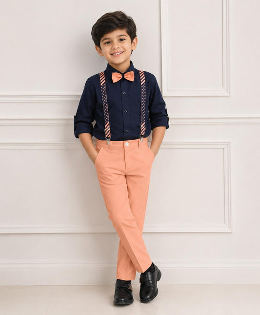 Boys party wear suspender set from Lil Homies