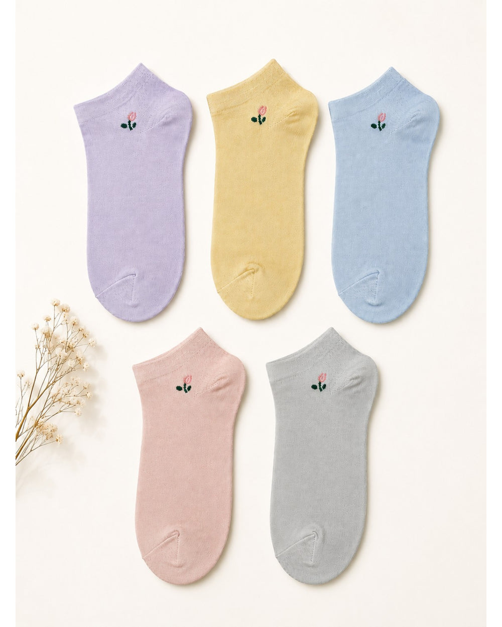 ChiqChaps rose embroidery socks for kids