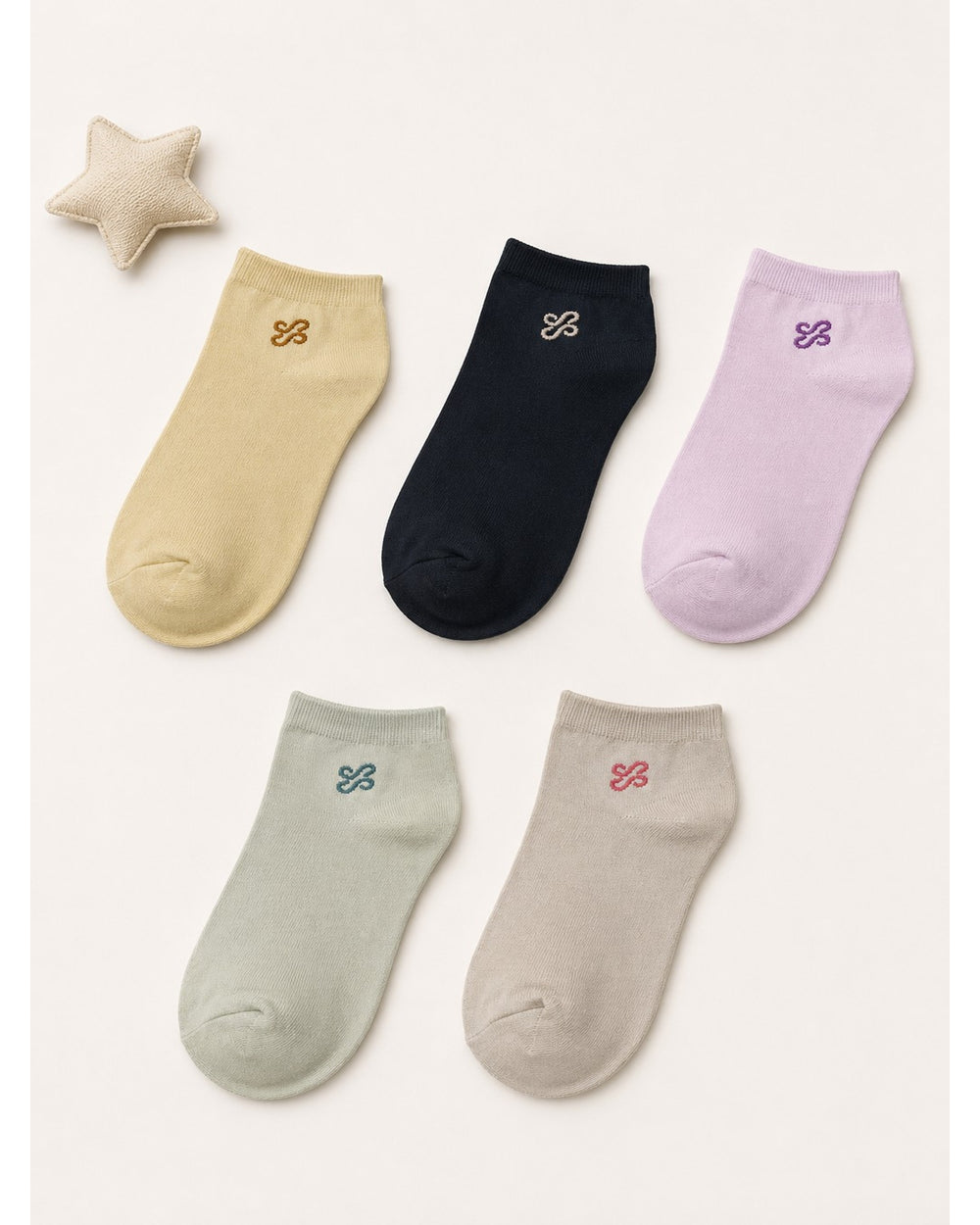 ChiqChaps minimal embroidery socks for kids
