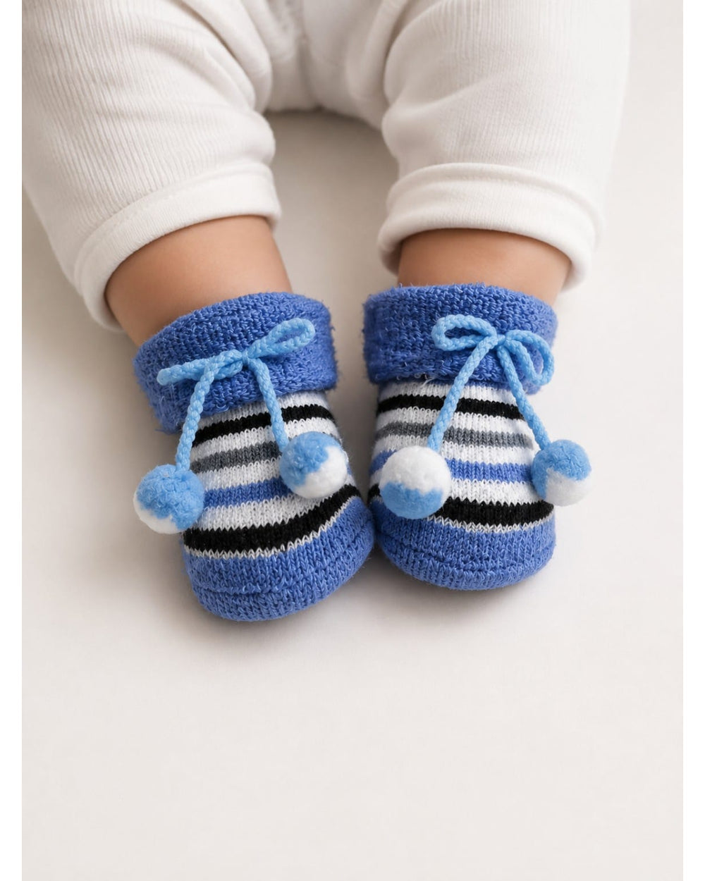 ChiqChaps black striped cherry socks for kids