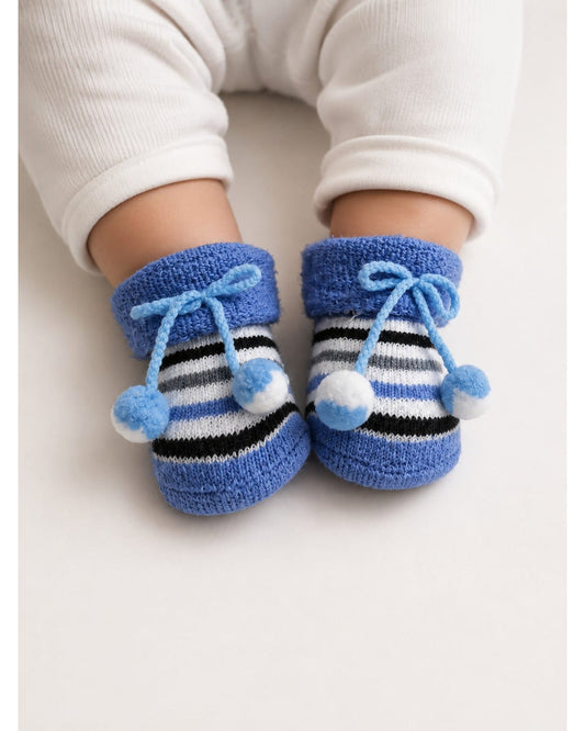 ChiqChaps black striped cherry socks for kids