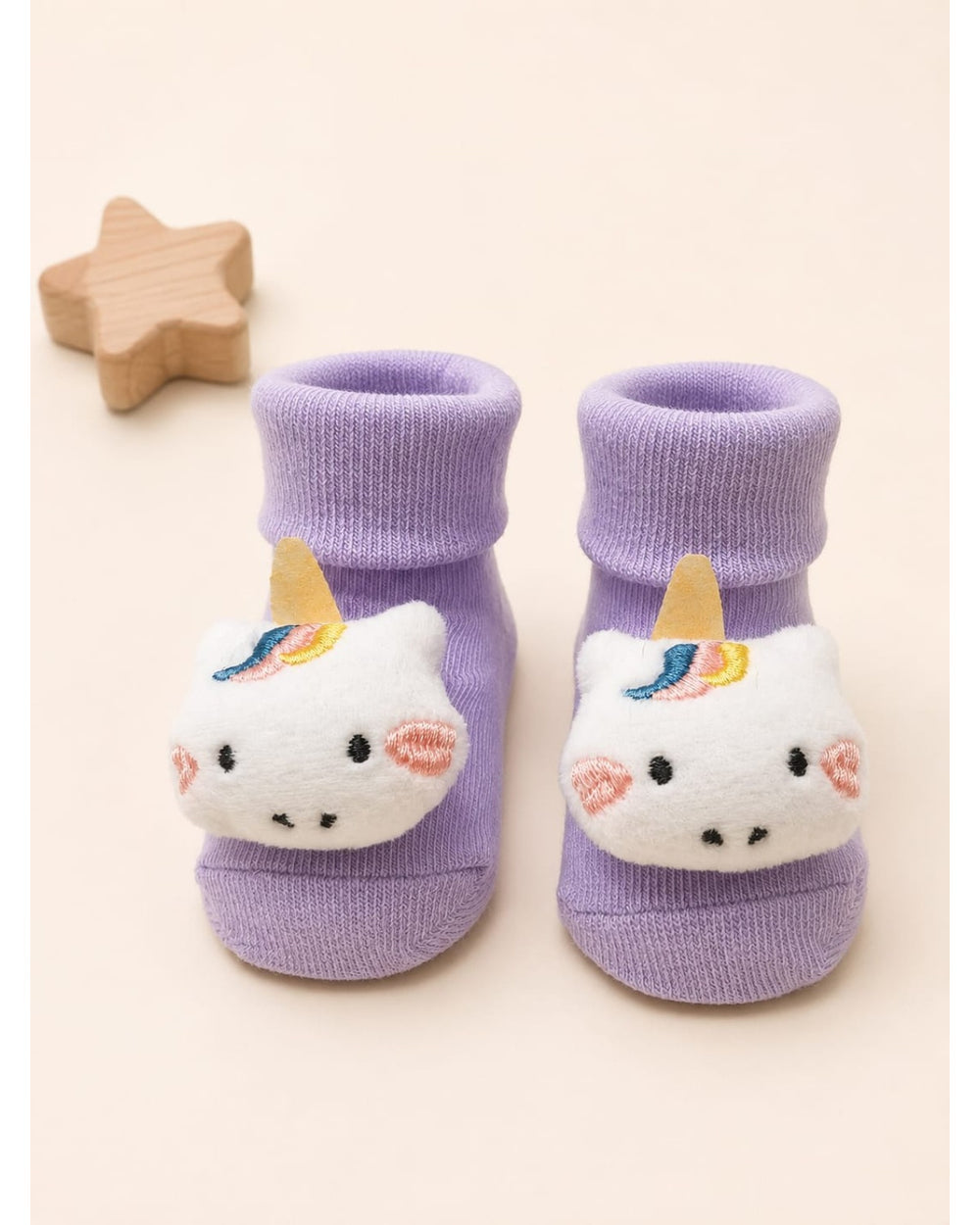 ChiqChaps lavender unicorn socks for kids