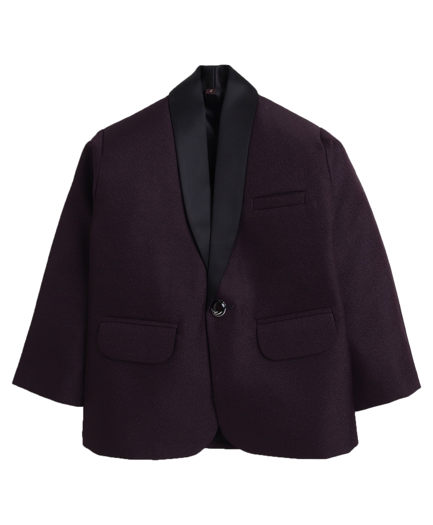 4074 Wine Coat Suit