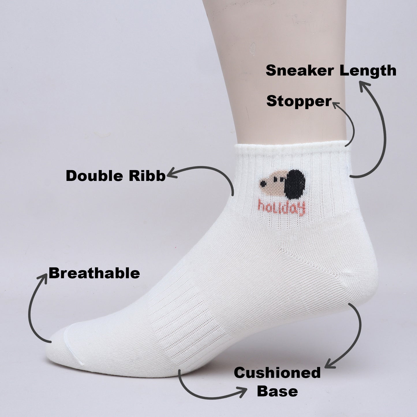 ChiqChaps Double Ribb Dog Holiday Socks