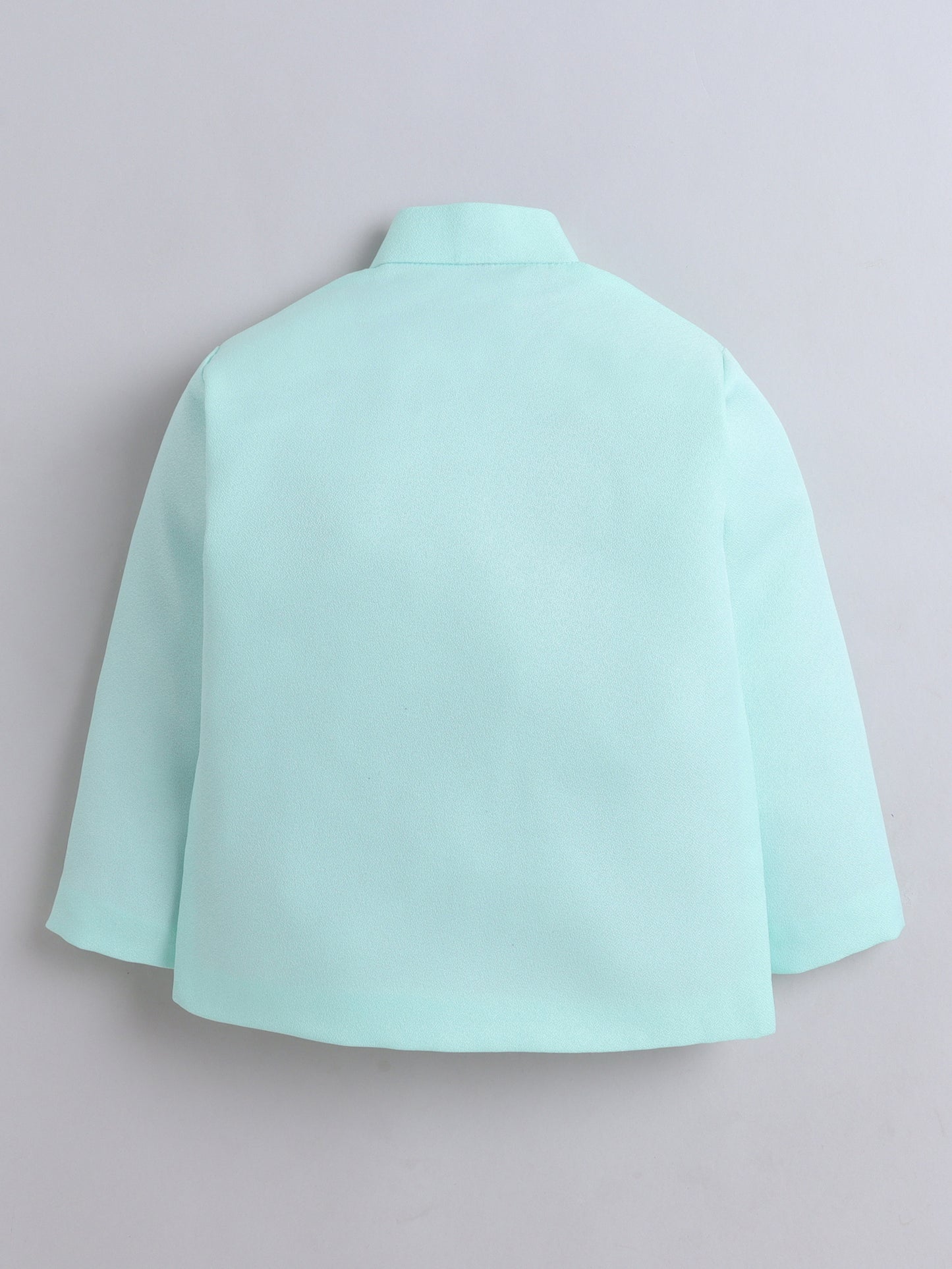 6065 Mint Bandhgala and Black Denim