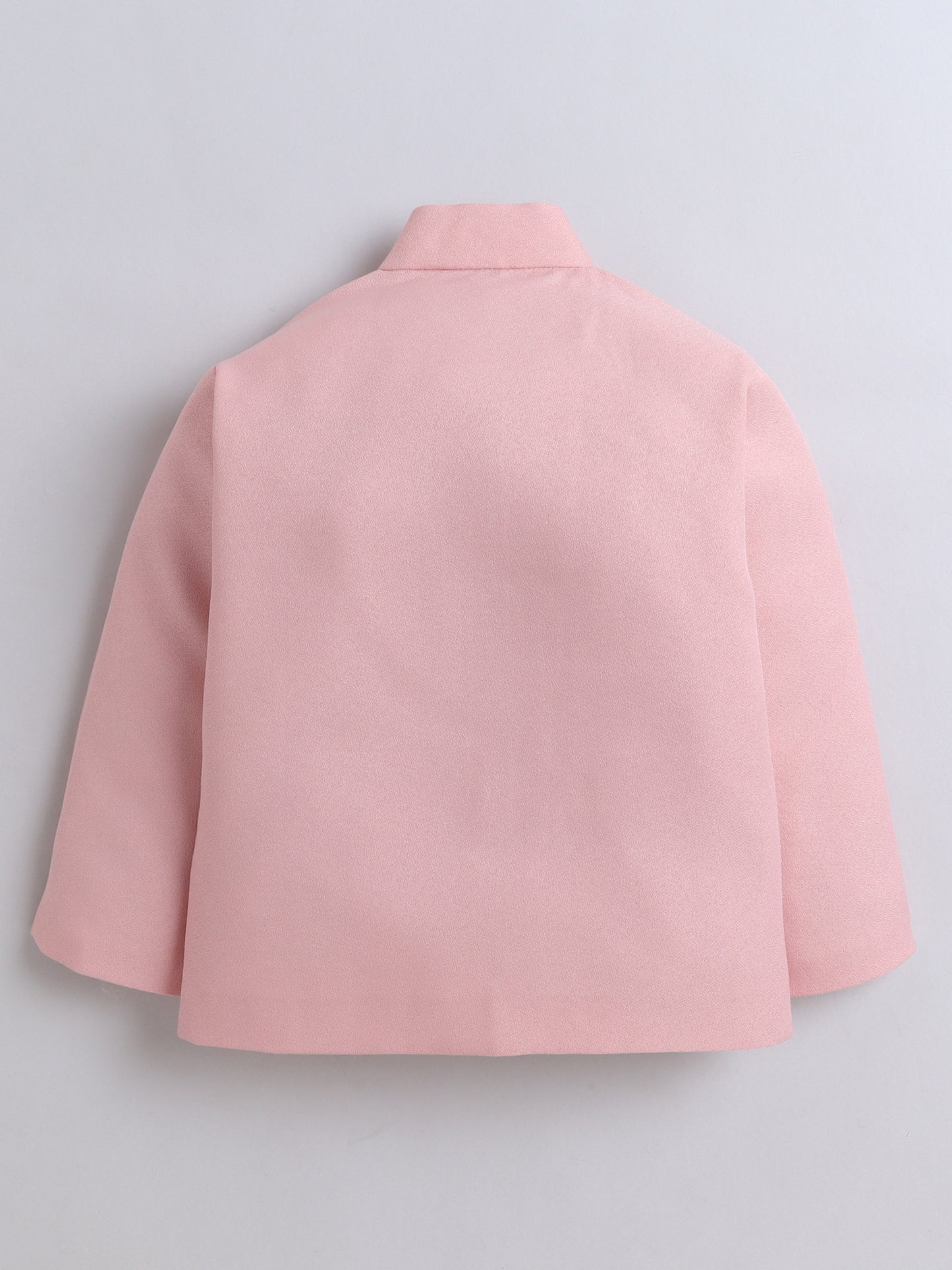 6064 Pink Bandhgala and Navy Denim