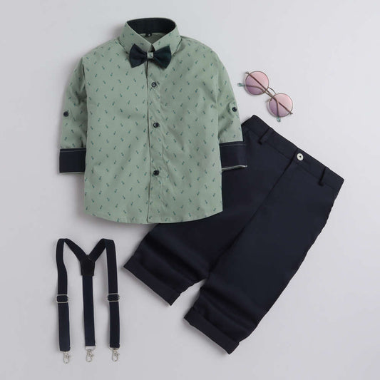 4015 green pienapple suspender