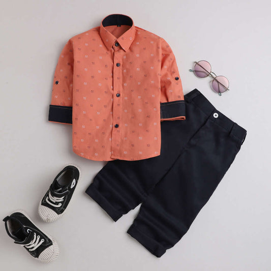 4031 Orange Insta Pant Set