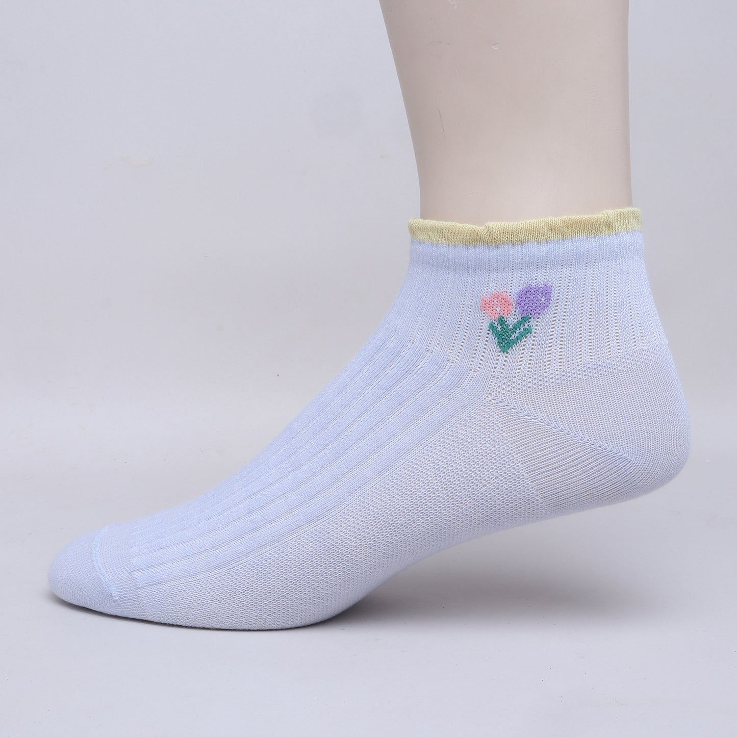 ChiqChaps Double Ribb Floral Socks