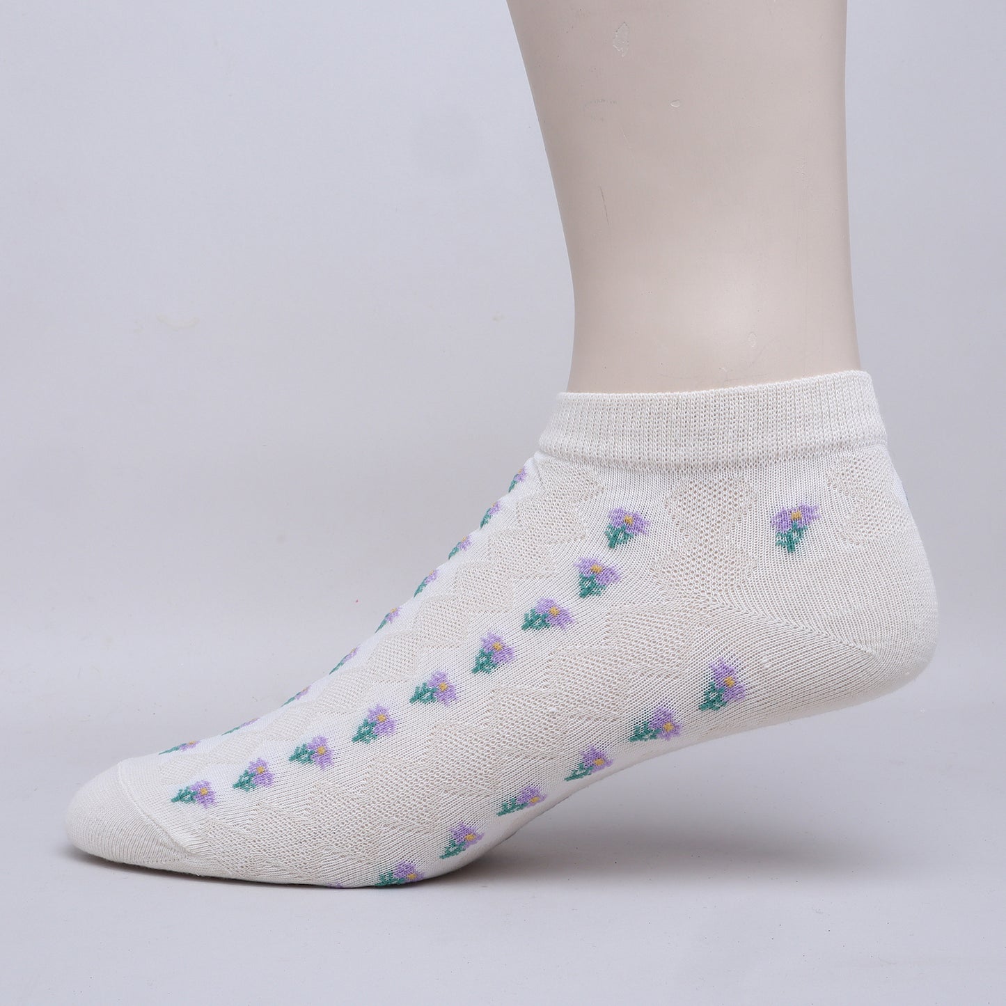 ChiqChaps Embroidered Floral Strips Socks