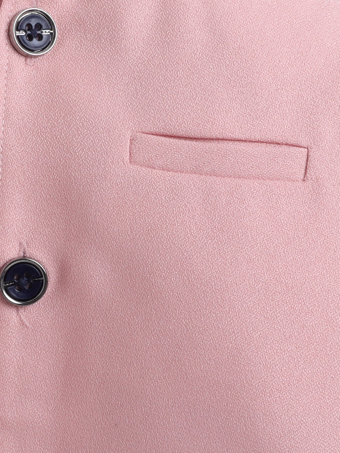 6064 Pink Bandhgala and Navy Denim
