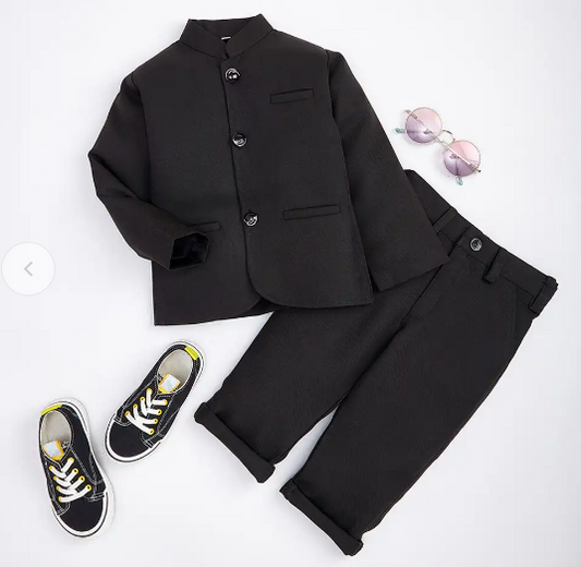 Boys Matty Green Jodhpuri Suit