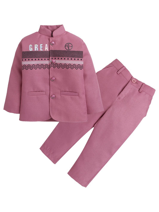 5037 Pink Jigjag printed Shrug