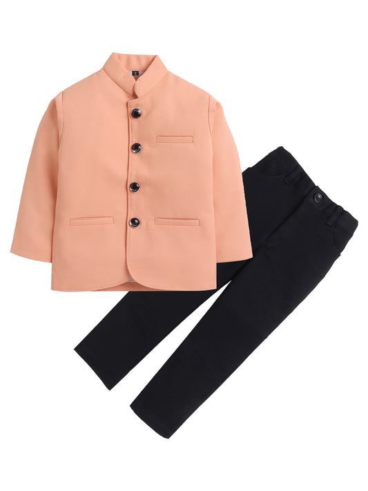 6013 Peach & Black Jodhpuri