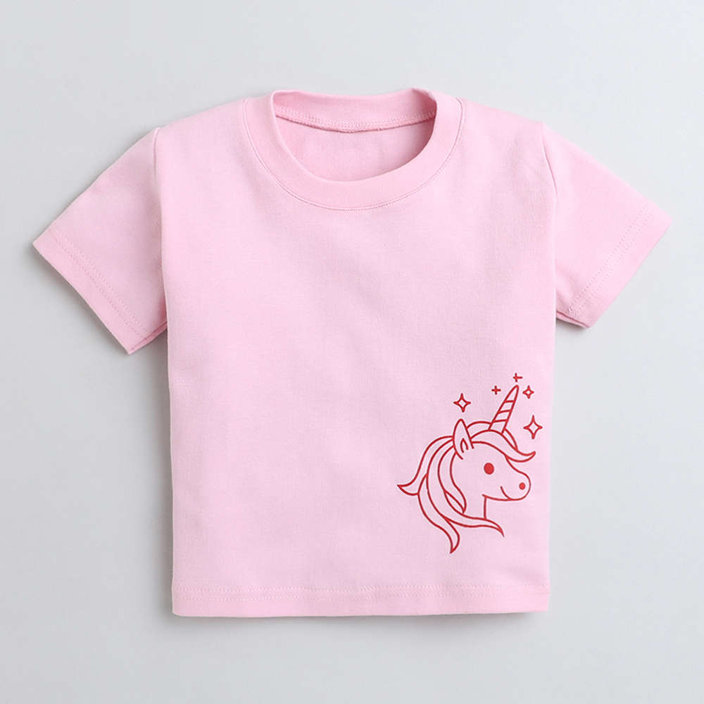 789P Pink Unicorn Short Set