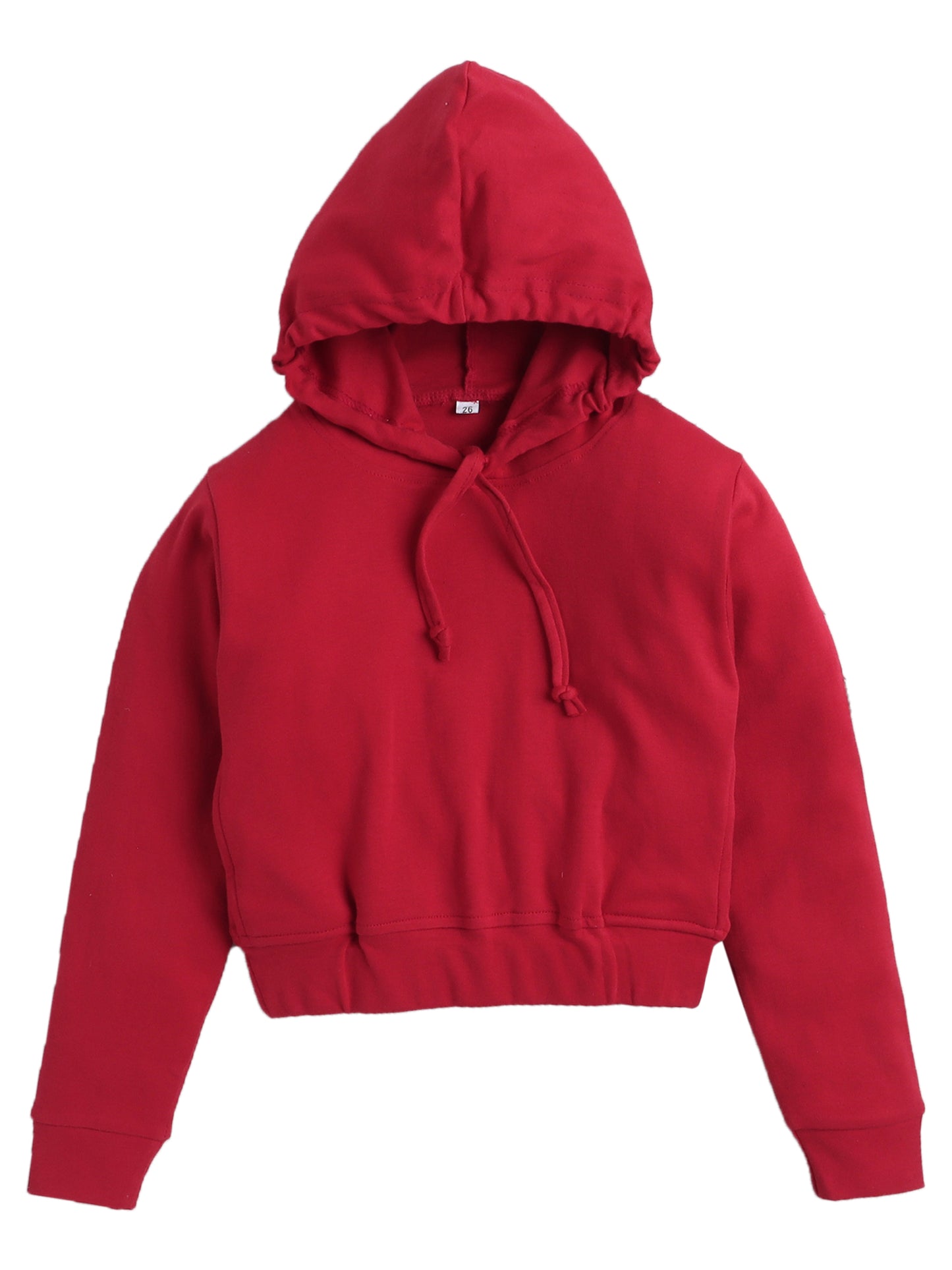 CHR Crop Hoodie Red