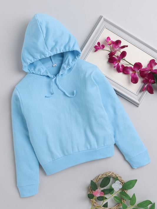 CHB Crop Hoodie Blue