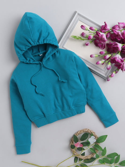 CHG Crop Hoodie Green