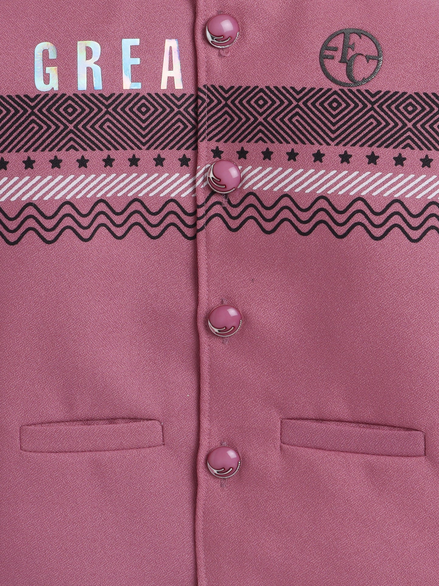 6031G Peach Zigzag Jodhpuri