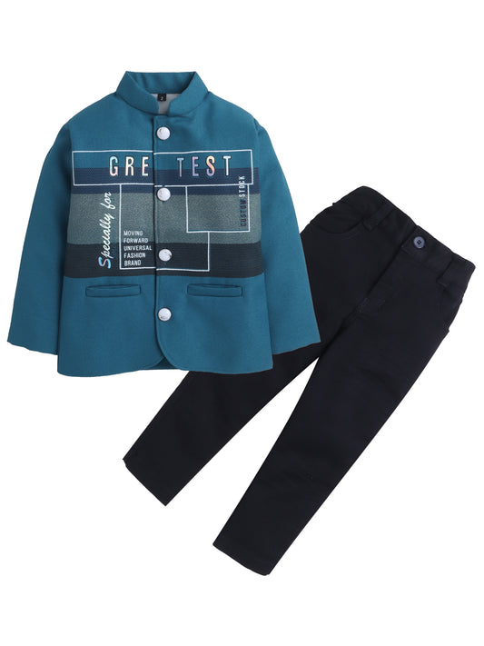 Boys Peacock Jodhpuri Suit