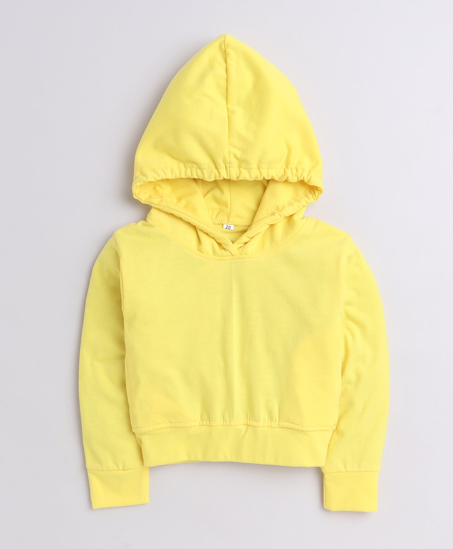 9006 Yellow Crop Hoodie