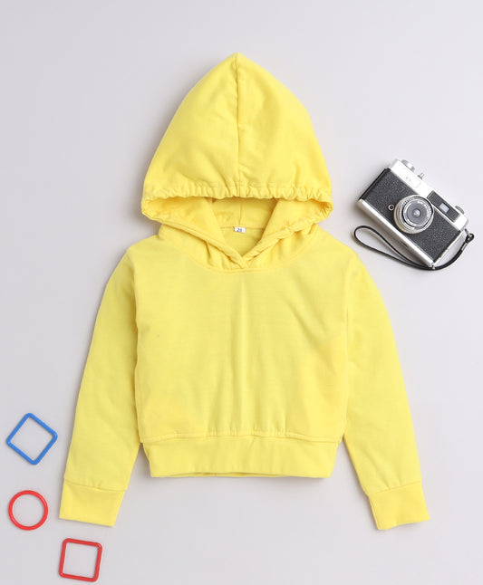 9006 Yellow Crop Hoodie