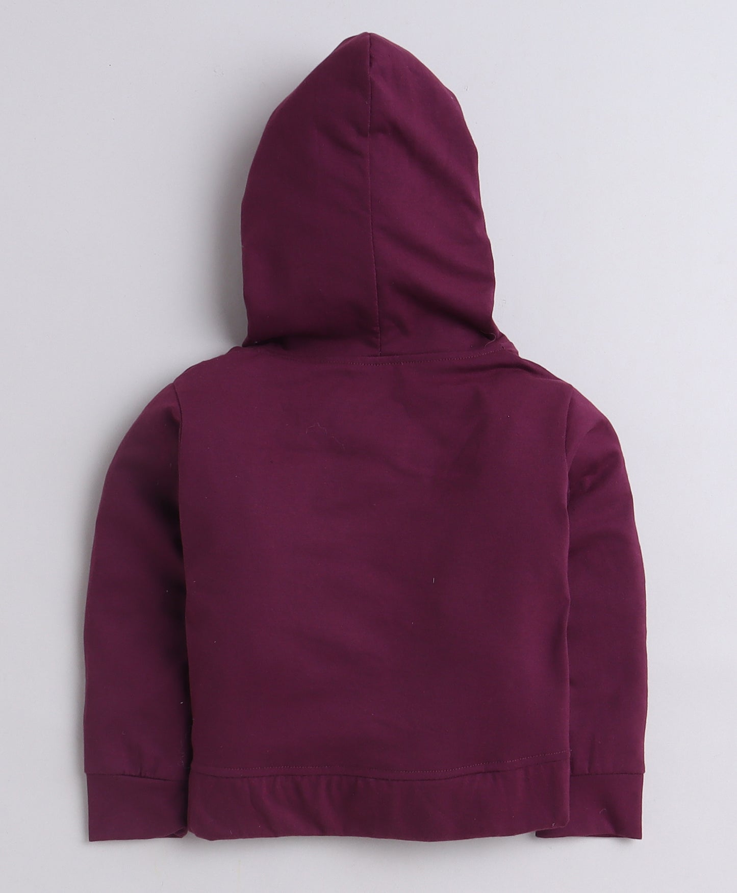 9015 Burgundy Crop Hoodie