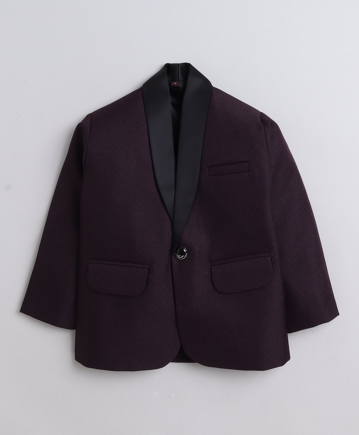 4074 Wine Coat Suit
